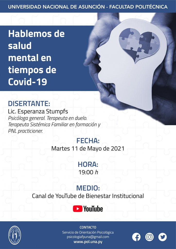 Charla: "Hablemos de salud mental en tiempos de Covid-19" con la Lic ...