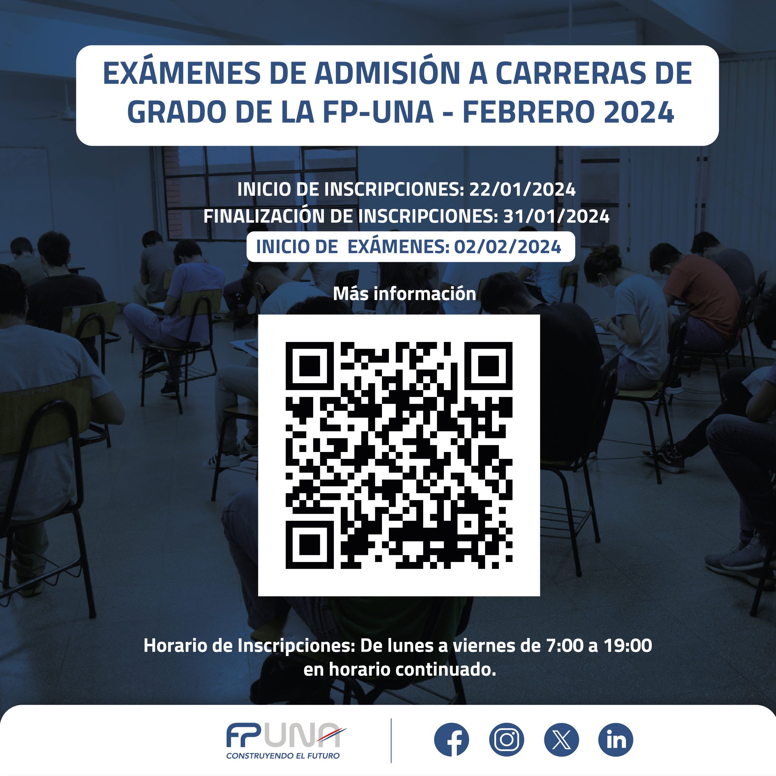Inicio de inscripciones para exámenes de admisión a las carreras de la ...